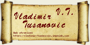 Vladimir Tušanović vizit kartica